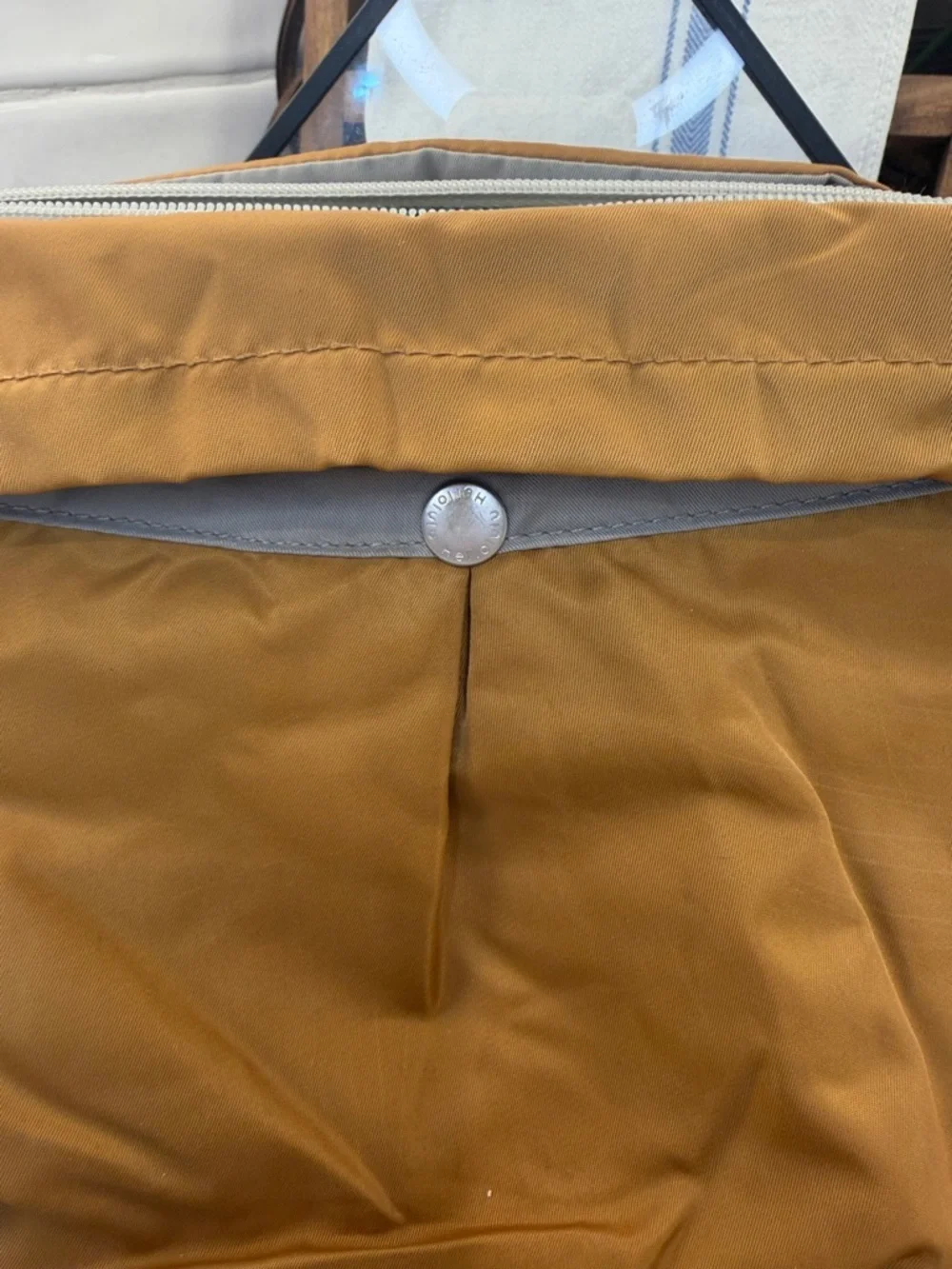 Hello Lulu Compact laptop/ipad Crossbody Bag in Mustard Brown